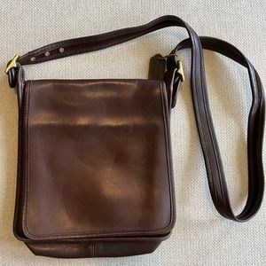 Coach Vintage Crossbody Flap Leather Shoulder Bag